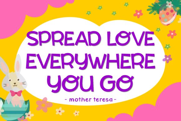 Enjoys Easter Font PNG with transparent background - Preview 1