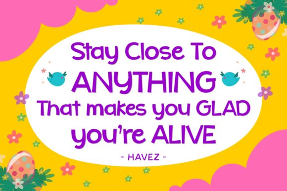 Enjoys Easter Font PNG with transparent background - Preview 2