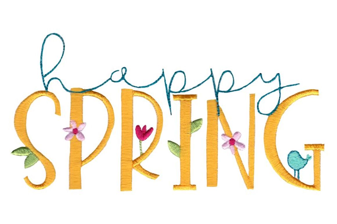 Happy Spring Models Happy Spring · Creative Fabrica