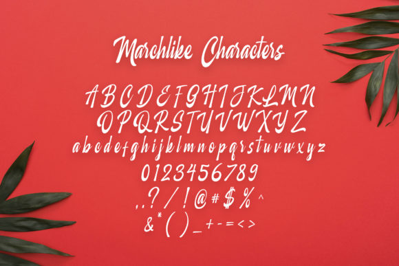 Marchlike Font PNG with transparent background - Preview 6