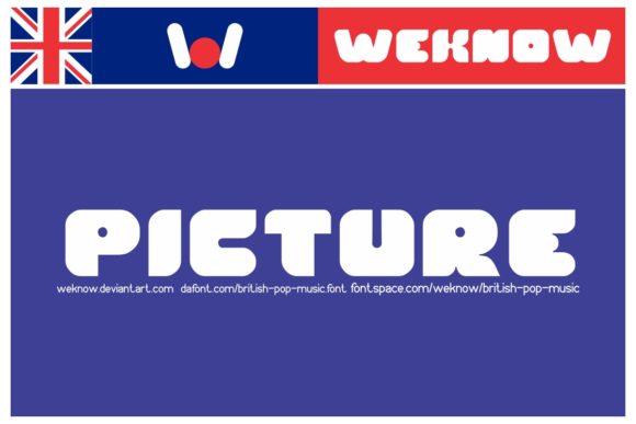 British Pop Music Font - Preview 3