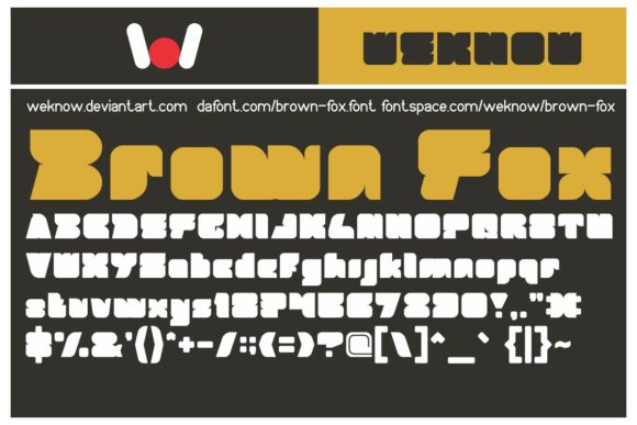 Brown Fox Font - Preview 1