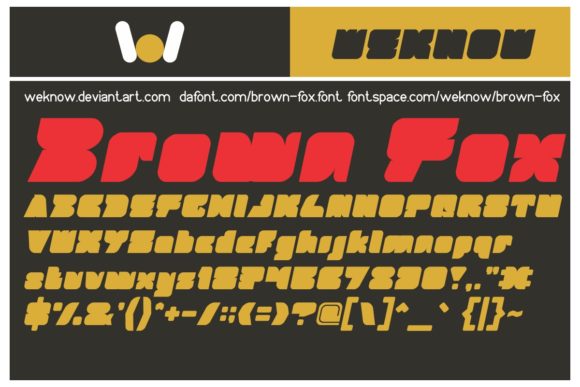 Brown Fox Font - Preview 2