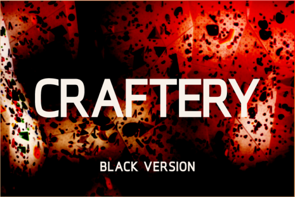 Craftery Black Sans Serif Font By A Christie
