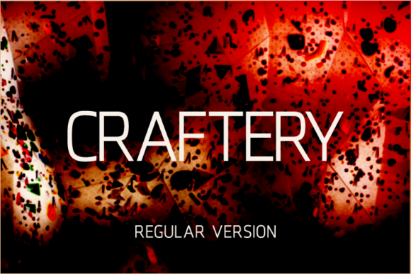 Craftery Sans Serif Font By A Christie