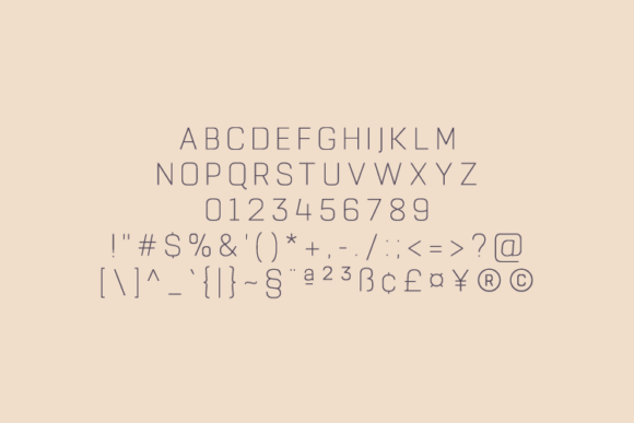 Gercoff Extra Light Font PNG with transparent background - Preview 1