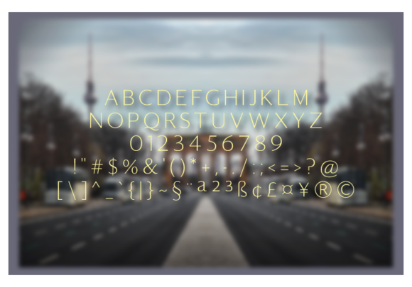 Ludhovicf Extra Light Font PNG with transparent background - Preview 1