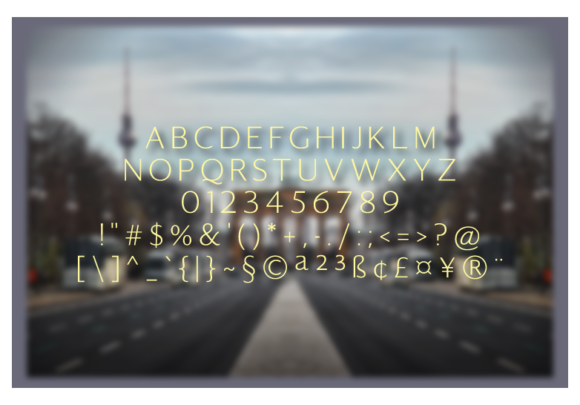 Ludhovicf Light Font PNG with transparent background - Preview 1