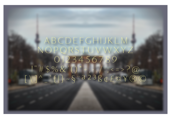 Ludhovicf Thin Font PNG with transparent background - Preview 1