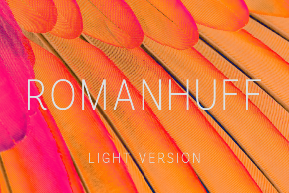 Romanhuff Light Sans Serif Font By A Christie