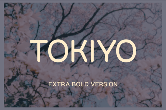Tokiyo Extra Bold Sans Serif Font By A Christie