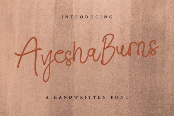 Ayesha Burns Font - Preview 1