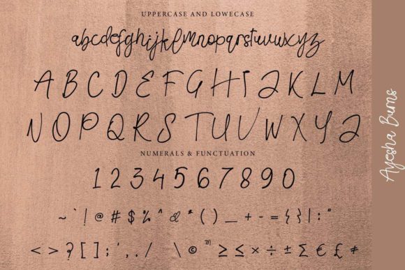 Ayesha Burns Font - Preview 5