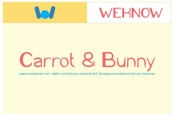 Cartoon Character Font - Preview 2