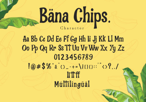 Bana Chips Font - Preview 3