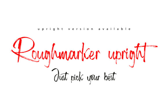 Roughmarker Font font preview - 1