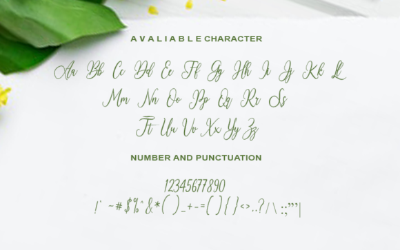 Royallisa Font PNG with transparent background - Preview 1