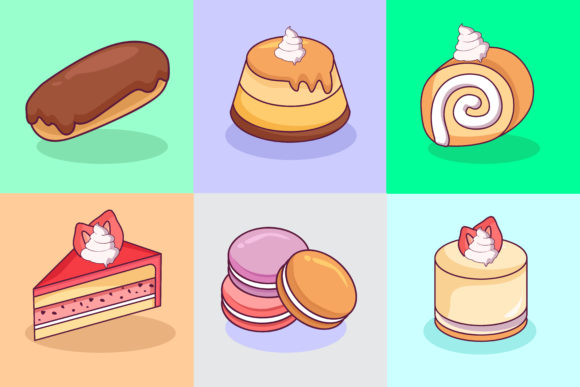 Kawaii Food Illustration Concept