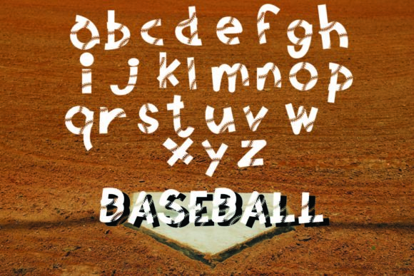 Baseball Softball Lace Font - Preview 2