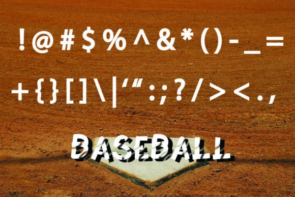Baseball Softball Lace Font - Preview 4