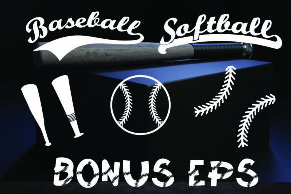 Baseball Softball Lace Font - Preview 5