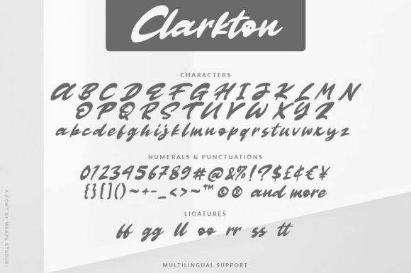 Clarkton Font - Preview 6