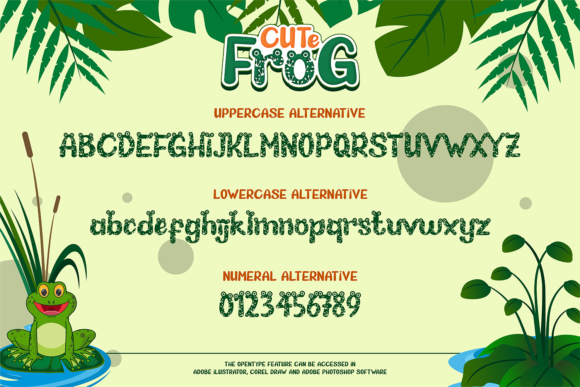 Cute Frog Font - Preview 3