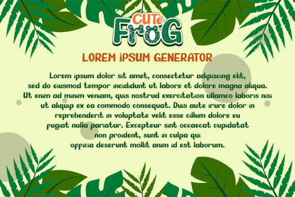 Cute Frog Font - Preview 6