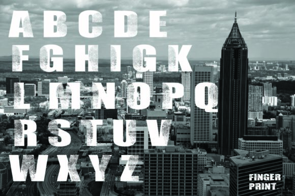 Finger Print Font - Preview 1