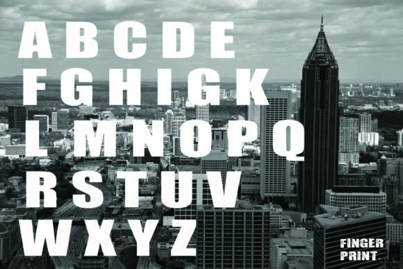 Finger Print Font - Preview 4