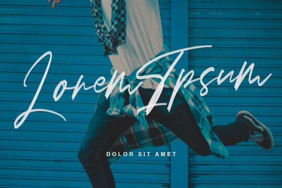 Lovers Brooks Font PNG with transparent background - Preview 3
