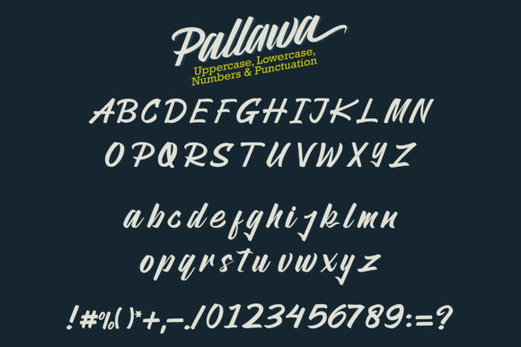 Pallawa Font PNG with transparent background - Preview 1