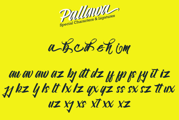 Pallawa Font PNG with transparent background - Preview 3