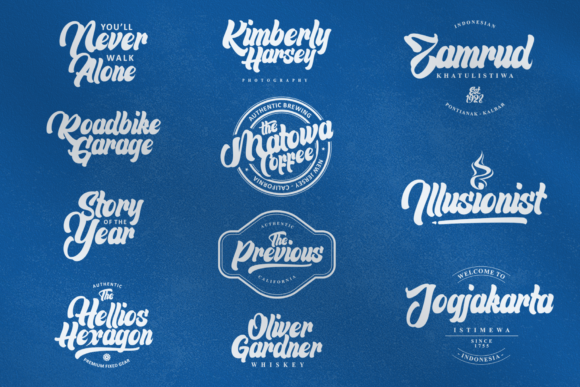 Rosella Font PNG with transparent background - Preview 1