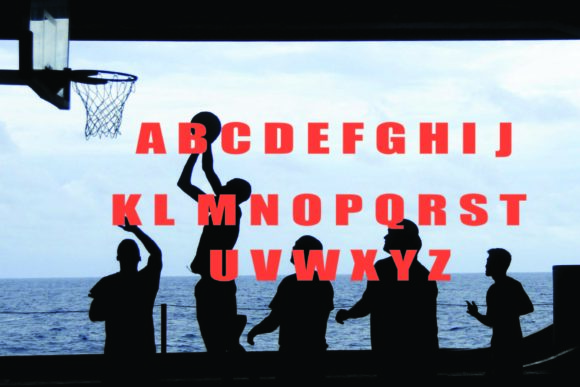 Basketball Rim Font PNG with transparent background - Preview 2