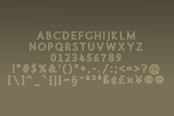 Blankco Outline Bold Font - Preview 1
