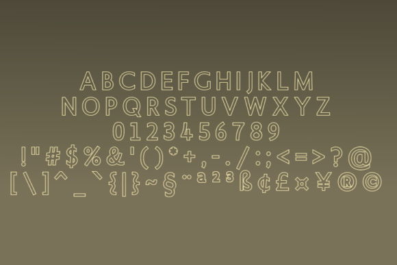 Blankco Outline Extra Black Font - Preview 1