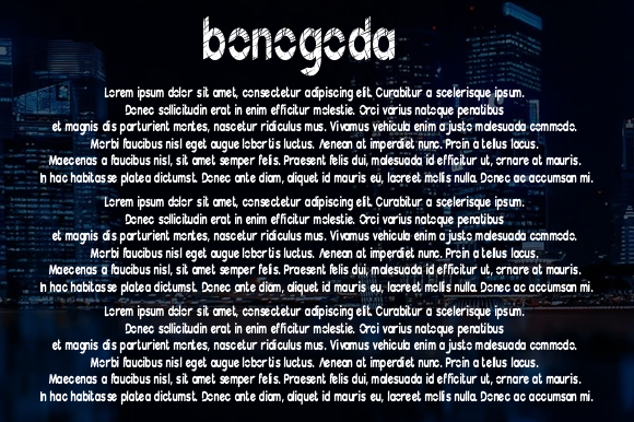 Bonogoda Font - Preview 1