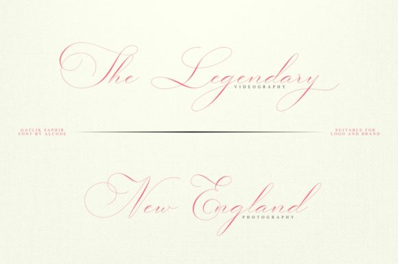 Gatlik Saphir Font - Preview 3
