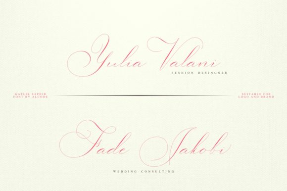 Gatlik Saphir Font - Preview 4