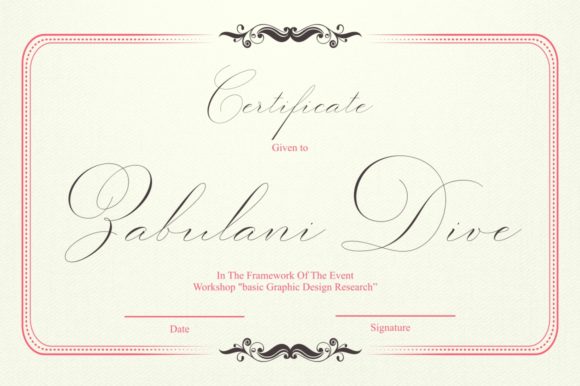 Gatlik Saphir Font - Preview 5