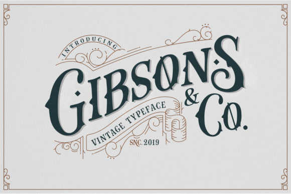 Gibsons Co Font - Preview 1