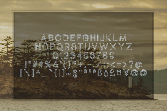 Jungland Outline Bold Font PNG with transparent background - Preview 1