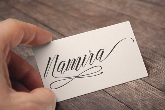 Namitha Font font preview - 1