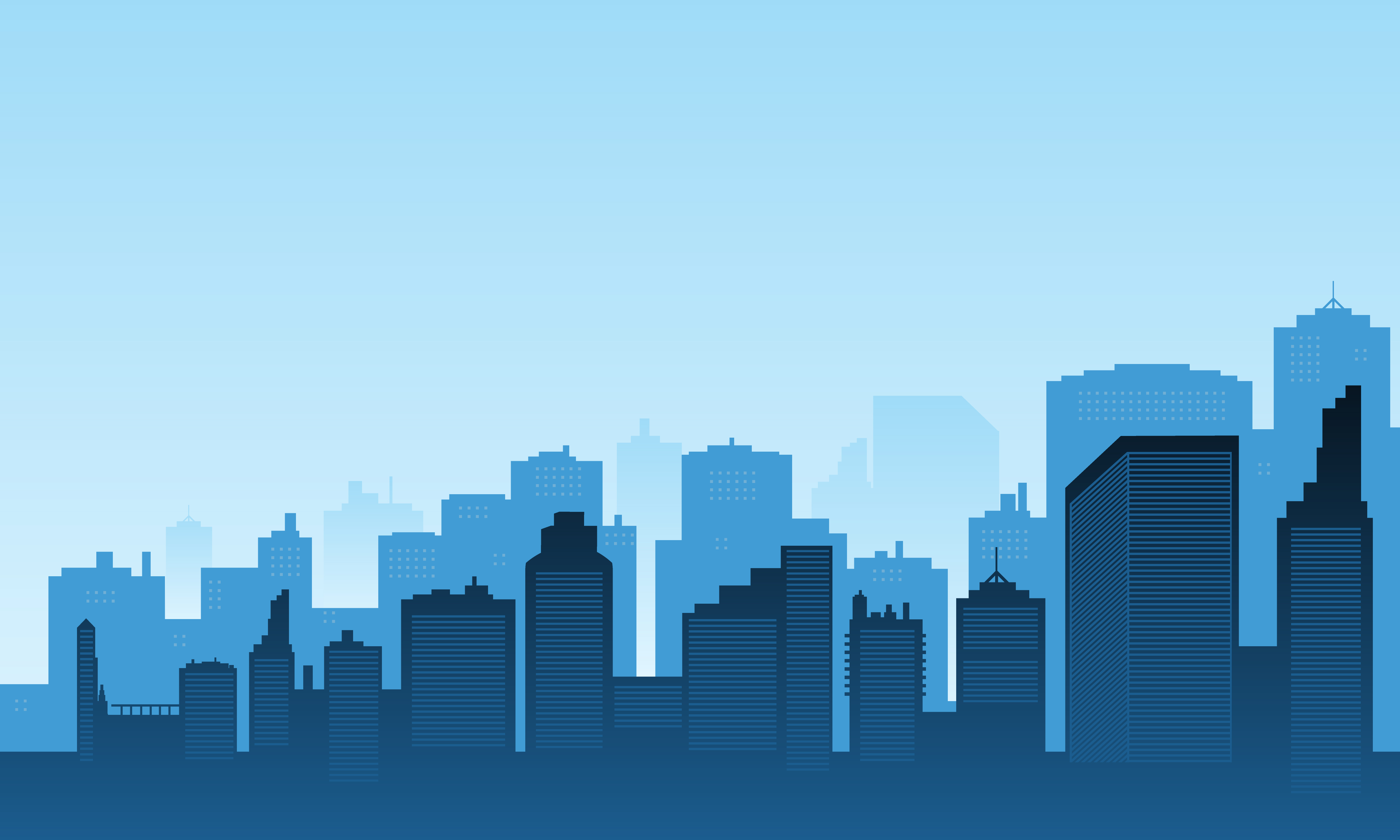 City Silhouette in the Morning Graphic by cityvector91 · Creative Fabrica