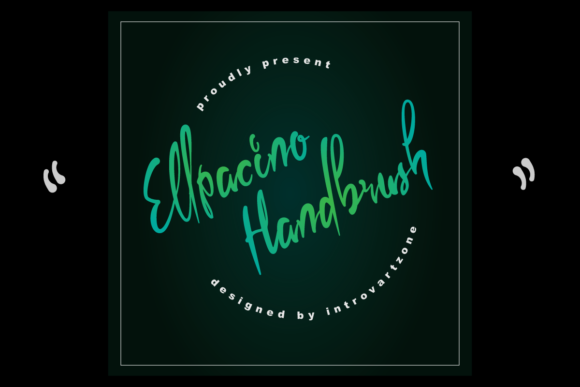Ellpacino Handbrush Font - Preview 1
