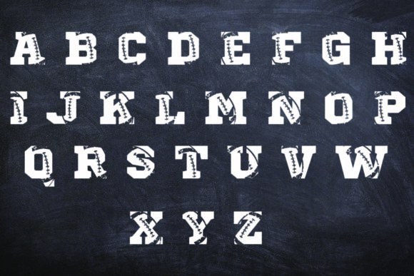 Football Lace Font - Preview 1