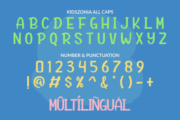 Kidszonia Font PNG with transparent background - Preview 1