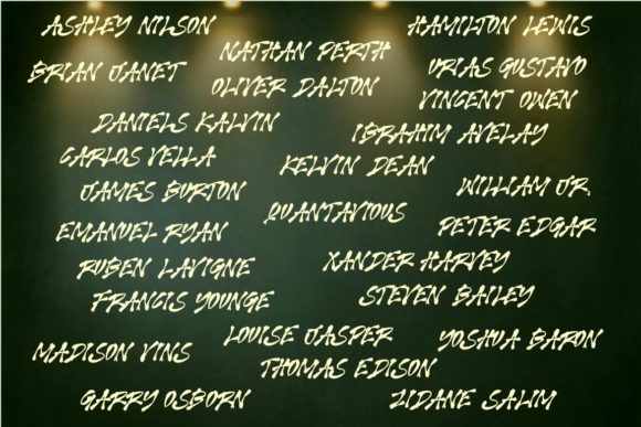 Monkey King Font PNG with transparent background - Preview 3