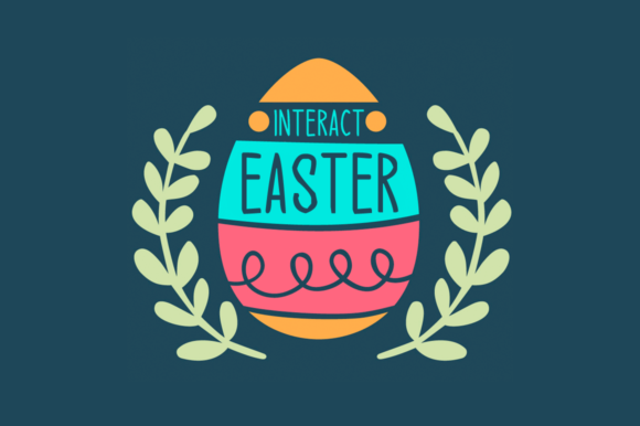 Present Easter Font PNG with transparent background - Preview 1